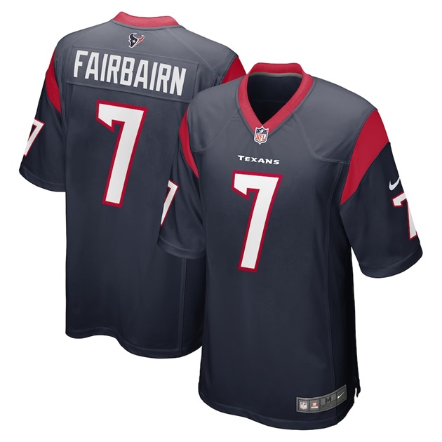 mens nike kaimi fairbairn navy houston texans game jersey